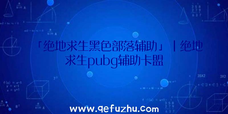 「绝地求生黑色部落辅助」|绝地求生pubg辅助卡盟